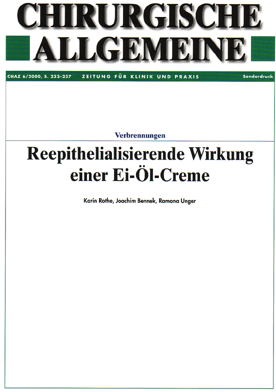 Artikel aus der Zeitschrift "Chirurgische Allgemeine"